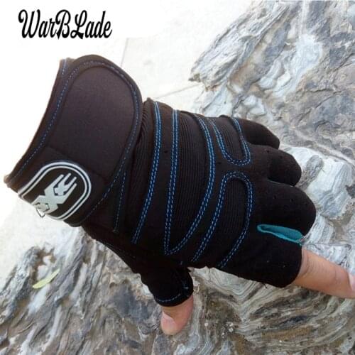 New Men Women Half Finger Fitness Gloves Weight Lifting Gloves Protect Wrist Gym Training Fingerless Weightlifting Sport Gloves