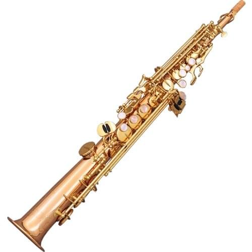 New Arrival High Quality Professional Soprano Saxophone Bb Tuning Instrument Mouth Mouth Outer Box Throat Ligation Reed