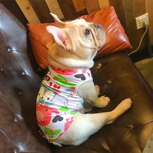 Dog Clothes for Small Dogs Summer Pet Clothes for French Bulldog Sleeveless Tshirt for Chihuahua Yorkie Apparel Puppy Pug Outfit