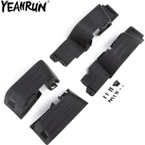 YEAHRUN RC Car Front and Rear Mud Flaps Fender Set for 1/10 RC Crawler Axial SCX10 II 90046 RC Truck Car Shell Spare Parts