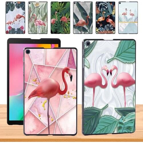 Flamingo Pattern Durable Back Cover for Samsung GalaxyTab A 8.0 (2019) T290 T295 Slim Tablet Hard Shell Case + Free Stylus