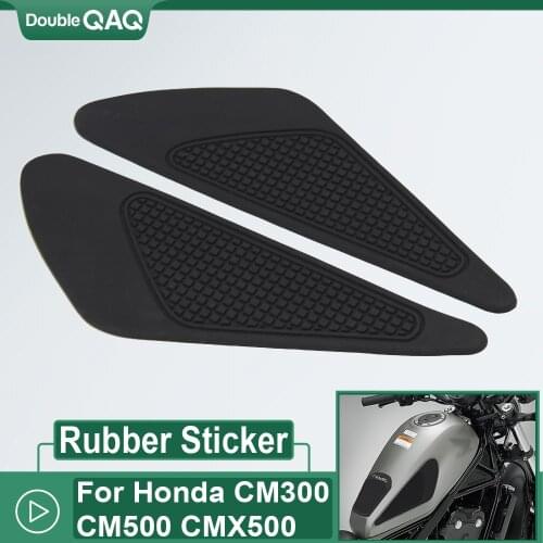 Retro Cafe Racer For Honda Rebel 300 Rebel 500 CMX 2017 2018 2019 Tank Rubber Sticker Protector Sheath Knee Tank Pad Grip Decal