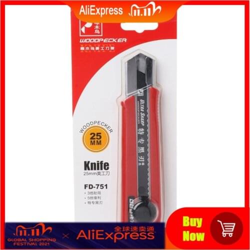 25mm Heavy Duty Large Size Utility Knife Auto Locked Blade Box Cutter Razor Snap Off Retractable Industrial