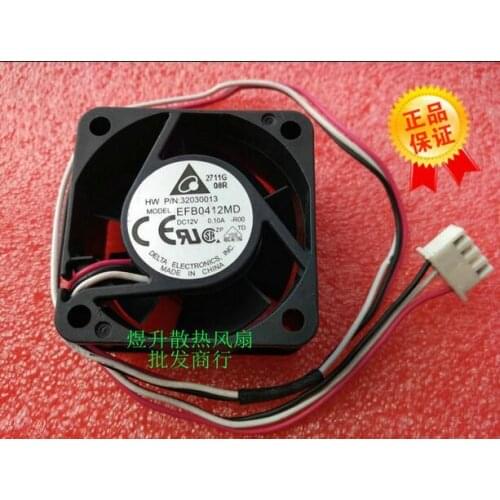 Toriginal Delta 4020 EFB0412MD ROO DC12V 0.10A 40*40*20mm 4cm 3-line Switch Cooling Fan