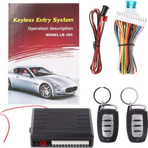 Universal Car Alarm Systems Auto Remote Central Door Locking Vehicle Keyless Entry System Kit 12V With Remote Control