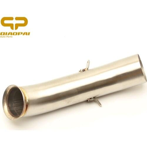 Motorcycle Exhaust Mid tube Link Pipe Slip on Connect Pipe Steel For KTM DUKE 390 250 Duke RC 390 RC 125 RC390 2016 2017 2018