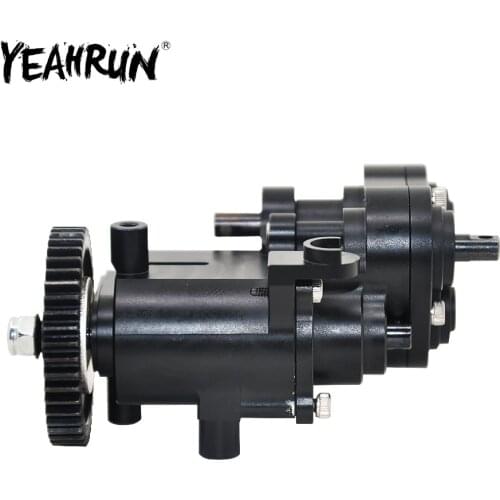 YEAHRUN Aluminum Center Transmission Case Gearbox Case for Traxxas TRX-4 TRX4 1/10 RC Crawler Car Upgrade Parts