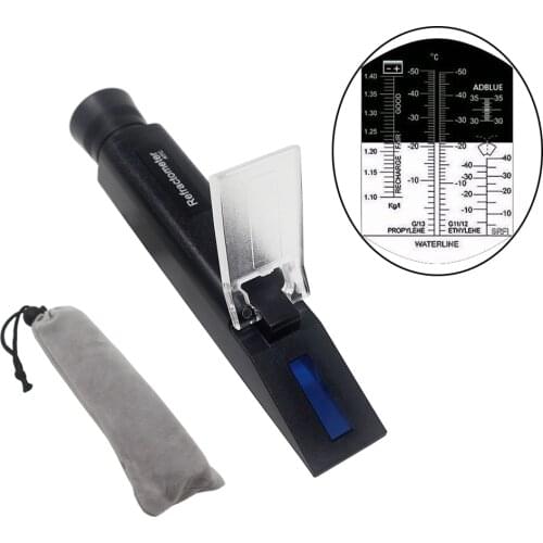 4 in 1 Car Adblue Urea Concentration Refractometer Battery Fluid Ethylene Propylene Glycol Testing With Cloth Carrying Bag