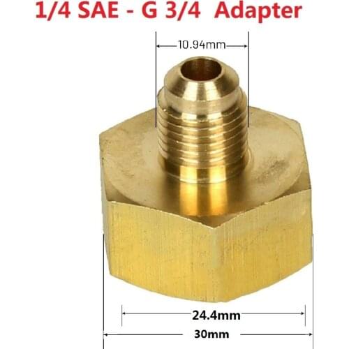 Car Conditioner Adapter Refrigerants Bottle Adapter For R134A 1/4SAE G3/4 Quick Coupler Connector
