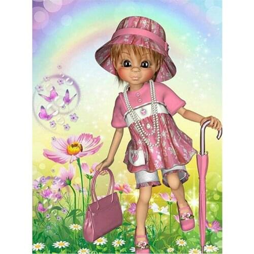 Diamond embroidery butterfly 5D diy diamond painting cross stitch rhinestone full square diamond Mosaic Girl,flower home decor