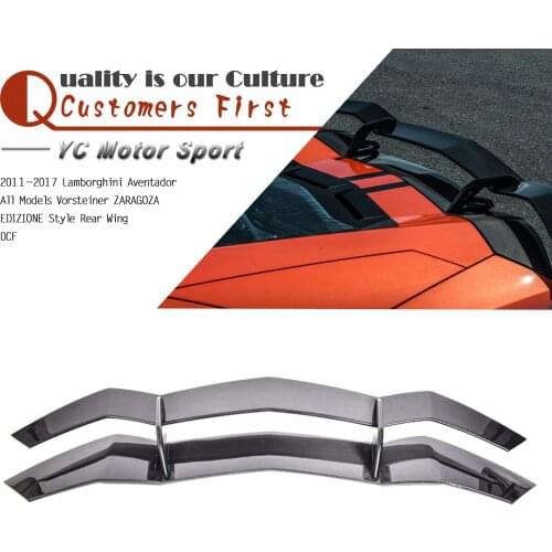 Car Accessories Dry Carbon Fiber VRS ZA ED Style Rear Wing Fit For 2011-2017 Aventador All Models Rear Wing Spoiler