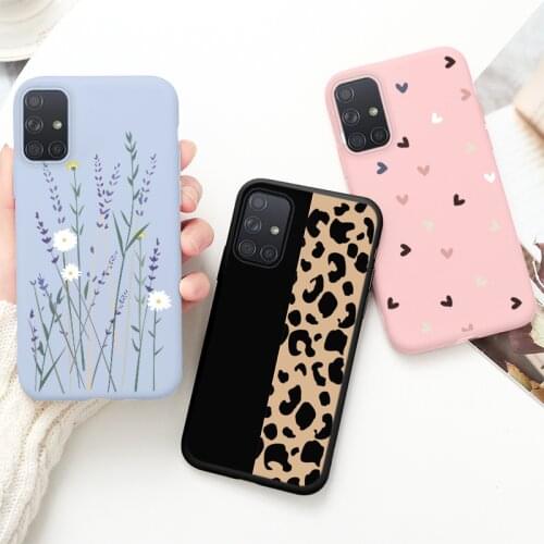 Case For Samsung Galaxy A71 4G a71 Phone Fundas Butterfly Flower Capa For Samsung a71 4G a 71 Fashion Flame Phone Cover 6.7"