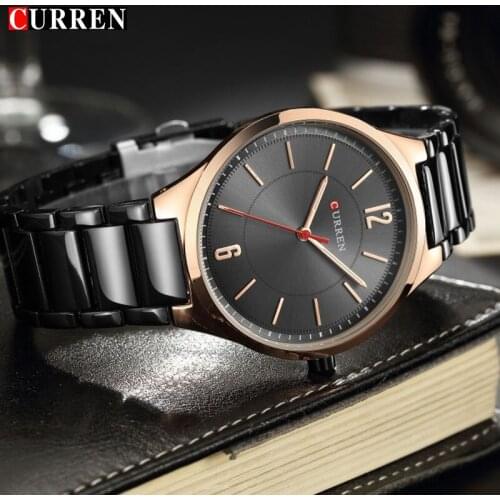CURREN Top Brand Luxury Mens Watch Male Clock Stainless Steel Sports Watches Men Quartz Casual Wristwatch Relogio Masculino