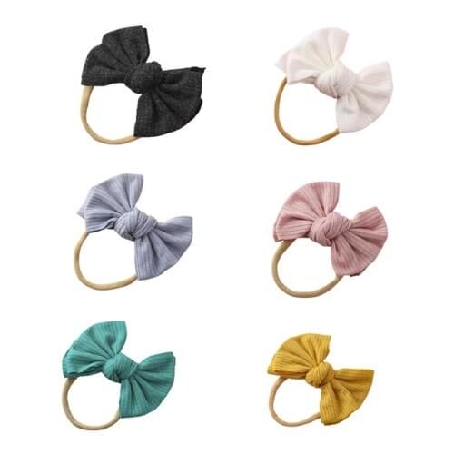 Baby Headband Bow Girl Headbands Toddler Elastic Hair Accessories Kids Head Band Infant Hairband Newborn Photography Props