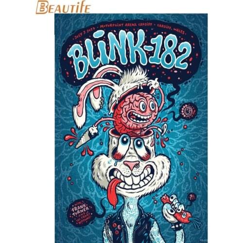 Custom blink 182 Cloth Silk Fabric poster Home Decoration Wall Art New Cloth Silk Fabric wall poster print
