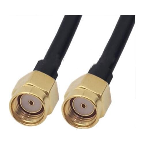RG58 Cable RP-SMA Male to RP-SMA Male Coaxial Connector WiFi Antenna Extension Pigtail jumper cable