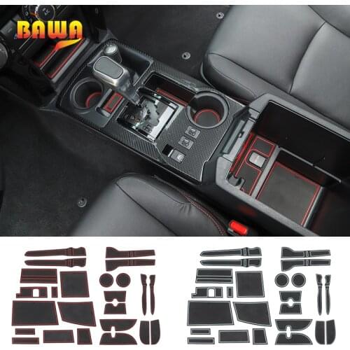 BAWA Car Interior Gate Slot Pad Mat Non-slip mats Accessories For Toyota 4runner 2017