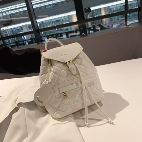 Fashion womens backpack 2021 Female Retro hit School bag large Leather Patchwork cheap Beach Travel backpack for women Mens