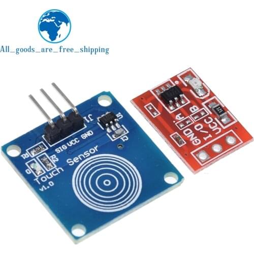 10pcs TTP223 Touch Key Switch Module Touching Button Self-Locking/No-Locking Capacitive Switches Single Channel Reconstruction