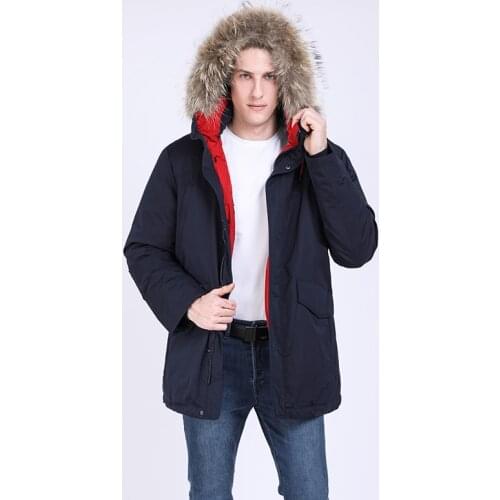 TALIFECK 2020 New Arrivel Mens Cotton Thick Parkas Fashion Winter Jacket With Raccoon Fur Collar Removable Hooded Winter Coat