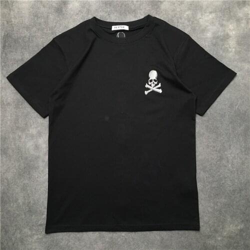 Novelty New 2020 parkour Full Embroidered skull Bone T Shirts T-Shirt Hip Hop Skateboard Street Cotton T-Shirts Tee Top #L62