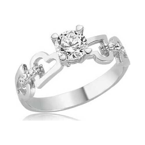 Original silver , Hearted Single Stone Ring, Good Quality and Affordable Single Stone ,Rings Types