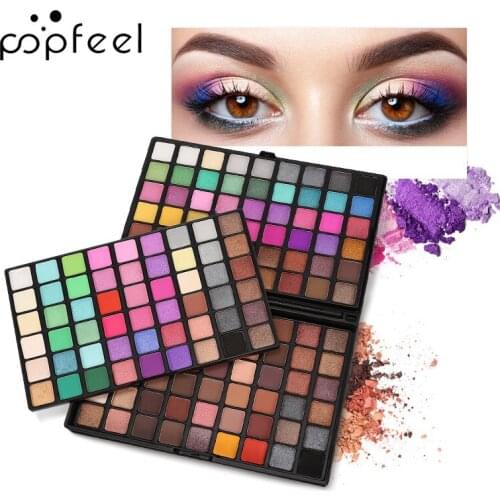 162 Color Eye Shadow Palette Colorful Artist Shimmer Glitter Matte Pigmented Powder Pressed Eyeshadow Makeup Kit