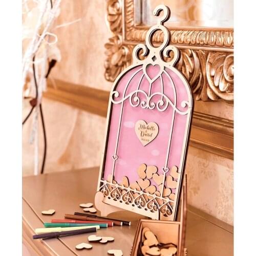 Personalize Birdcage Signature Guestbook,Wedding Guest Book Alternative, Wedding Guestbook Ideas,Unigue Wedding drop boxes