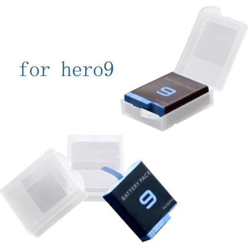 2PCS Battery Protective Storage Box Case for GoPro Hero 9 8 7 Plastic Protector Cover for Gopro 9 8 7 Camera Accessories