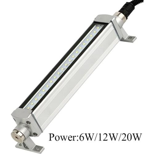 CNC Punch LED Industrial Mechanical Tool Light Slim Waterproof Oilproof Work Lamp 6W 12W 20W Milling Machine Lathes Garage Light