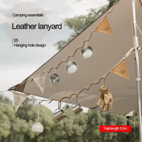 5.3M Outdoor Storage Lanyard Durable Camping Tent Top Lanyard Outdoor Multifunctional Storage Lanyard