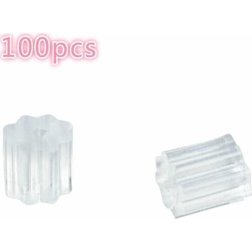 Silicone Ear Plugs Earring Backs Stopper DIY Jewelry Findings 100 pcs Earrings Accessories Plum Blossom