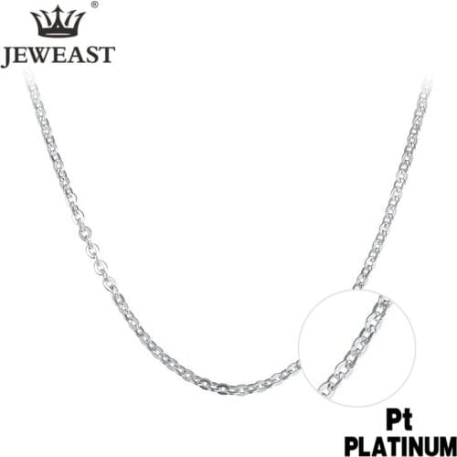SSQY Pt950 Pure Gold Necklace Real Platinum Solid Gold Chain Mens Good Simple Upscale Trendy Fine Jewelry Hot Sell New 2020