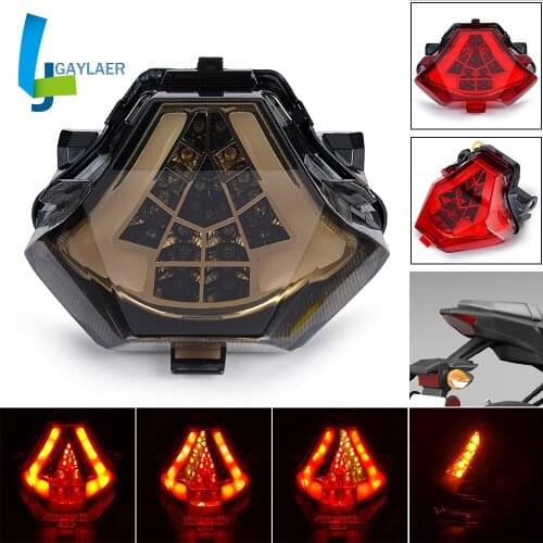 Led Integrated Tail Light for Yamaha MT03 MT25 R3 R25 MT07 FZ07 Taillight Brake Turn Signal Light MT 03 25 07 R 3 25 FZ 07