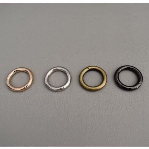 1 pcs O ring Dog Collar Metal Buckles Key Chain Rings Saddle Harness Belt Snap Hooks DIY Leather Craft accessory