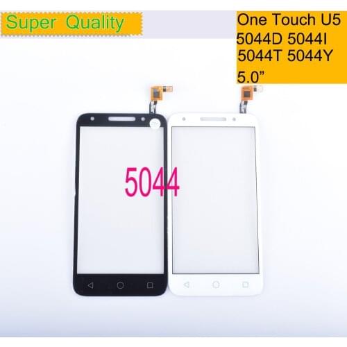 10Pcs/lot For Alcatel One Touch U5 5044D 5044I 5044T 5044Y OT5044 5044R Touch Screen Panel Sensor Digitizer Front LCD Glass