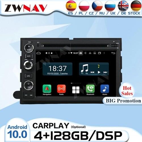 2 Din Carplay Android 10 Radio Receiver For Fusion Explorer F150 2006 2007 2008 2009 2010 2011 Audio Stereo Video GPS Head Unit