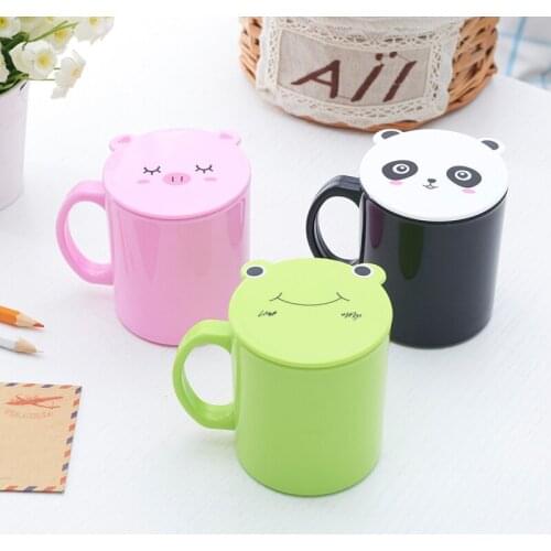 250ML Cartoon PP Childrens Flat Bottom Cup Drop Water Bottle Portable Drinking Utensils Kitchen Accessories Gifts