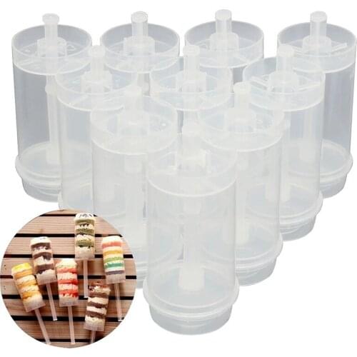50Pcs Cakes Dessert Push Up Containers Shooter for Party Use Cake Toy Easy to Roll Out Cake Mold