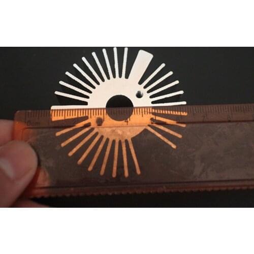 53*22mm Round Oxidation Sunflower Aluminum Heatsink for 1W/3W/5W LED Lamp