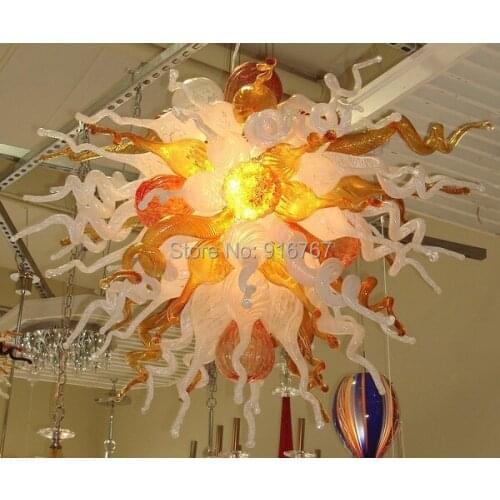 Free Shipping UL/CE 110v/220v LED Bulb Elegant Glass Art Cheap Vintage Chandeliers