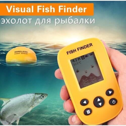 Yushibao x9 Wireless Sonar 100m Depth Fish Finder Sonar Echo Sounder w/Alarm Fishfinder Sonar Ocean River Lake Sea Fishing