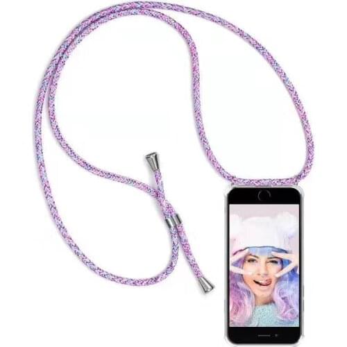 Transparent Phone Case With Chain For Xiaomi Redmi Note 10 Pro 9 8T 8 7 6 6A 4X 5 Pro Lanyard Strap Case For XiaoMi 11 10 9SE 8