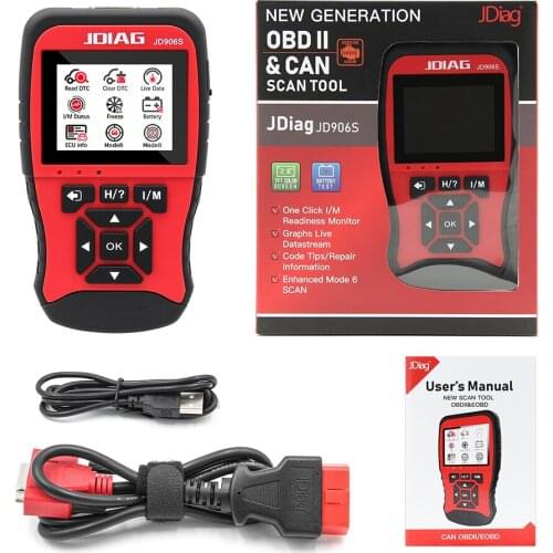 JDiag JD906S Engine Car Diagnostic Automotivo OBDII OBD OBD2 Car Diagnostic Tool Auto Car OBD 2 Scanner OBD Code Reader Tool