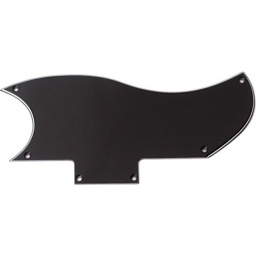 PVC Guitar Pickguard 5 Screw Hole 193MM Black Guitar Pick Guard Guitar Parts for SG Electric Guitar Music Instrument Accessories