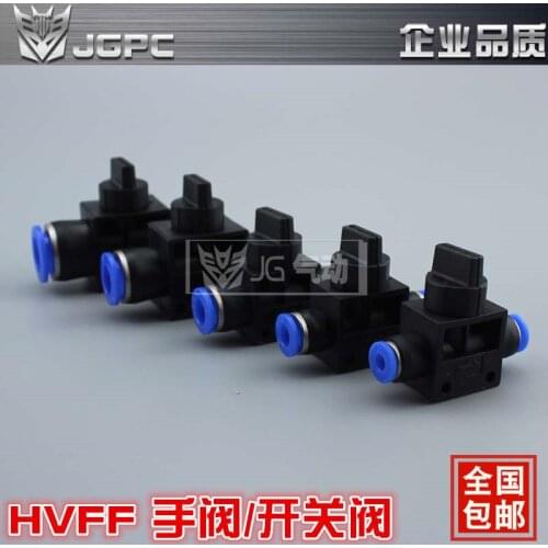 HVFF4 HVFF6 HVFF8 HVFF10 HVFF12 Pneumatic quick joint Pu hose hose hand valve manual switch valve
