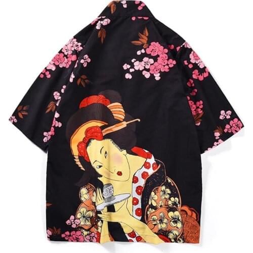 Men Traditional Japanese Kimonos Yukata Men Shirt Japan Kimono Men Summer Fashion Japan Clothes