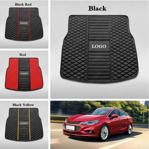 Custom Car Trunk Mat for Chevrolet Camaro Cruze Equinox Malibu Trax Skid Sonic Sail Spark Blazer Epica Cavalier Captiva Colorado