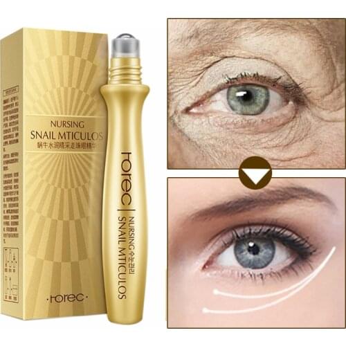 Snail Eye Cream Wrinkle Eye Serum Anti-Puffiness Fine Lines Dark Circle Anti-Aging Moisturizing Eye Patches Eye Essence Massage