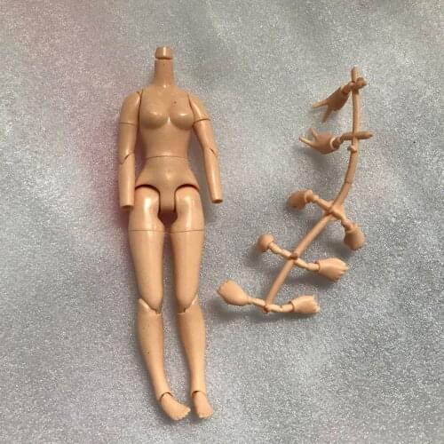 Blythy Doll Body With 5Pairs Hands Beige Color Joints Movable Doll Boy With Replacements Hands Original Quality Doll Body Figure